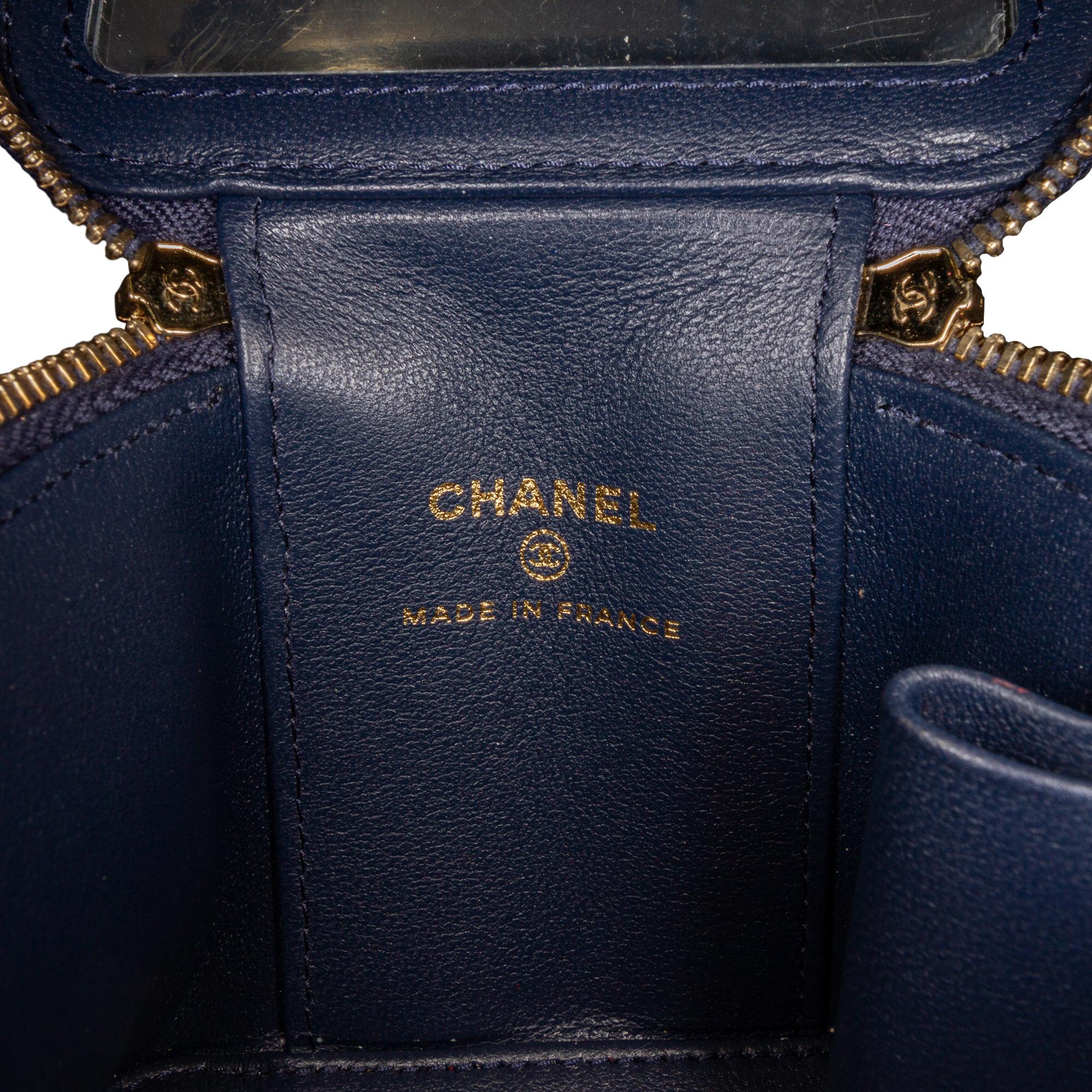 Chanel Small Lambskin Top Handle Vanity Bag (SHG-FgncGV)