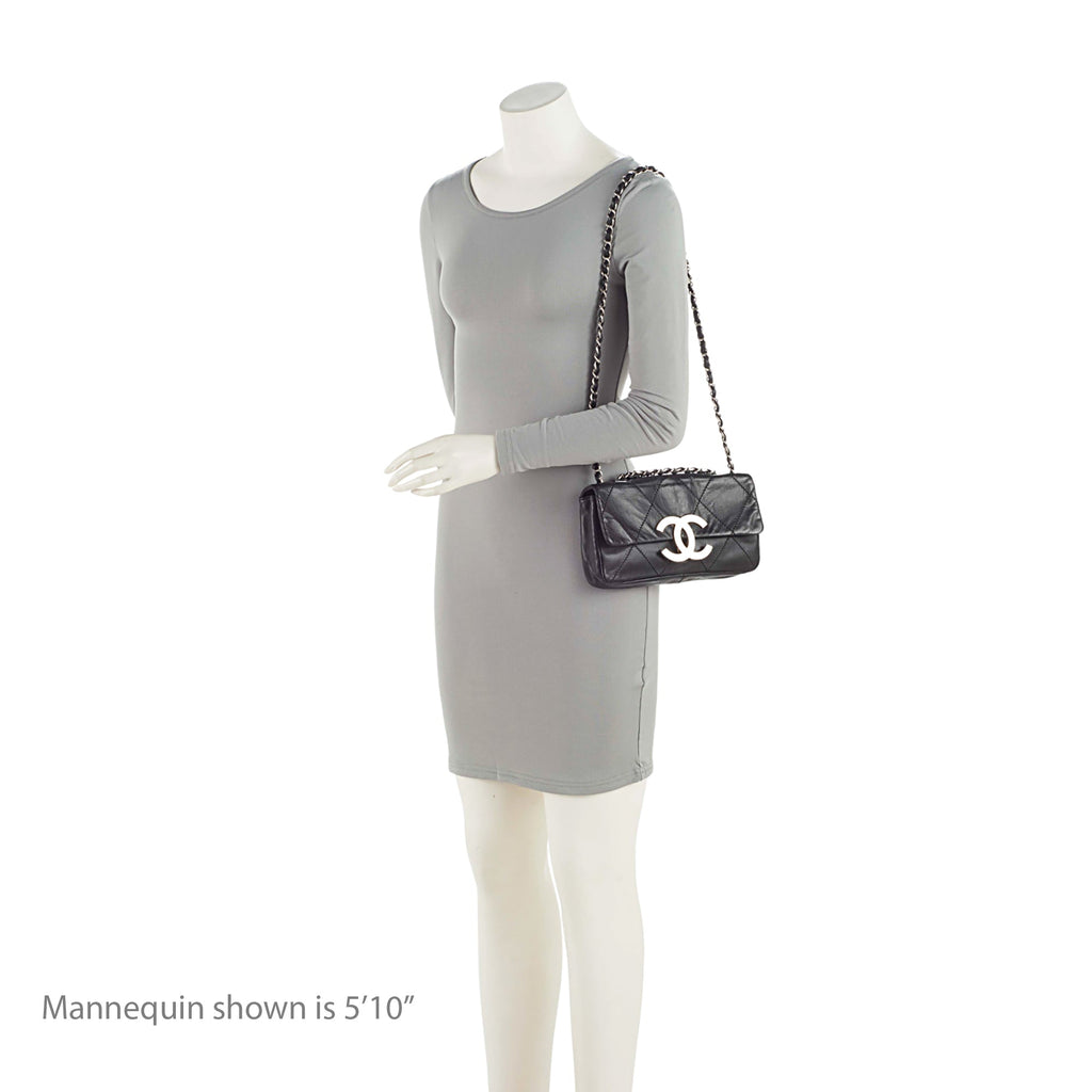Chanel Calfskin Oversized Quilted CC Small Flap Bag (SHF-FRyV1T)