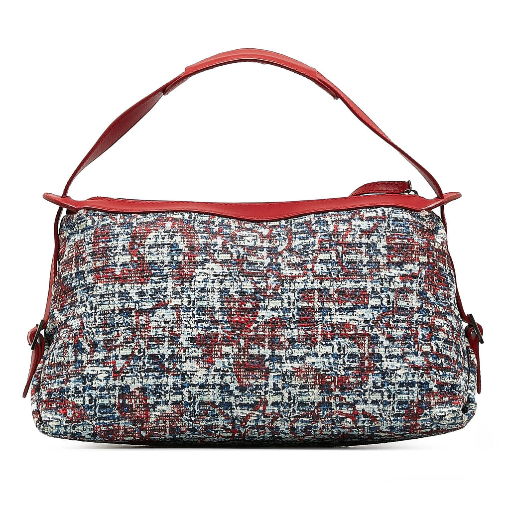 Chanel Tweed Clover Shoulder Bag (SHG-dlPn67)