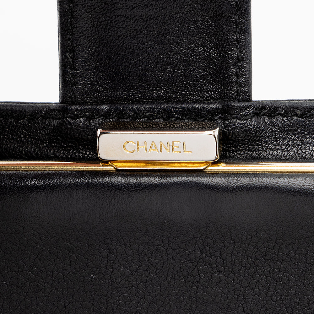 Chanel Vintage Caviar Leather Timeless French Purse Wallet (SHF-18000)