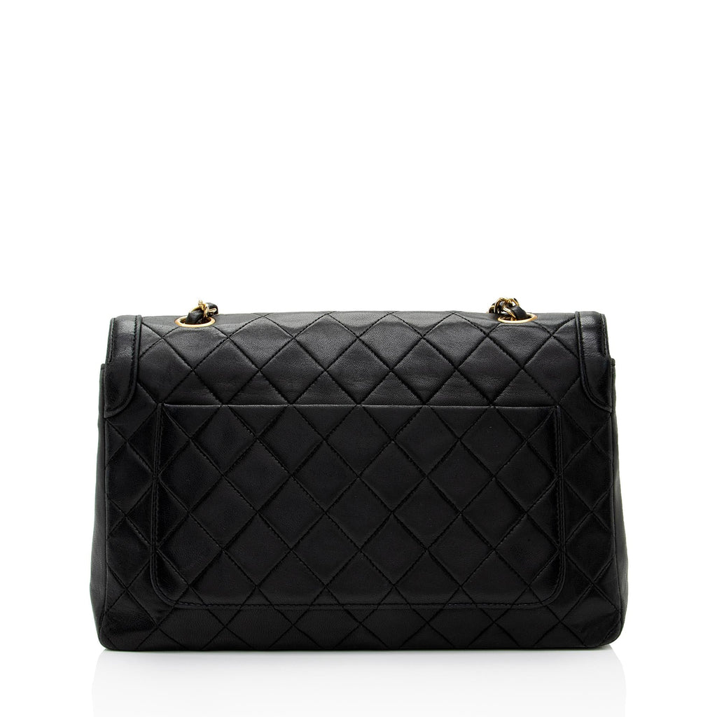 Chanel Vintage Lambskin Medium Single Flap Bag (SHF-jQAZoL)