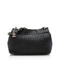 Chanel Woven Caviar Leather CC Charm Medium Tote (SHF-22757)