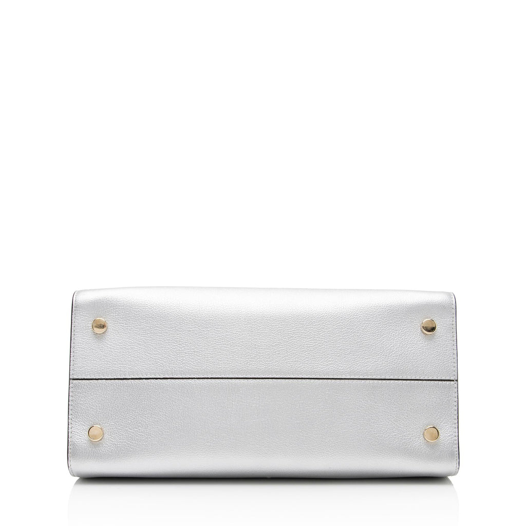 Dior Metallic Calfskin Diorever Medium Tote (SHF-BJ3NV5)