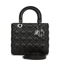 Christian Dior MeDior Tote Black Lambskin Ruthenium Hardware