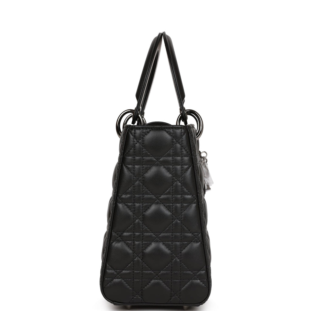 Christian Dior MeDior Tote Black Lambskin Ruthenium Hardware