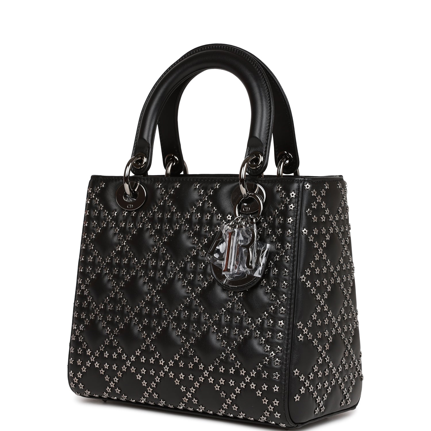 Christian Dior Lucky Star MeDior Tote Black Lambskin Ruthenium Hardware