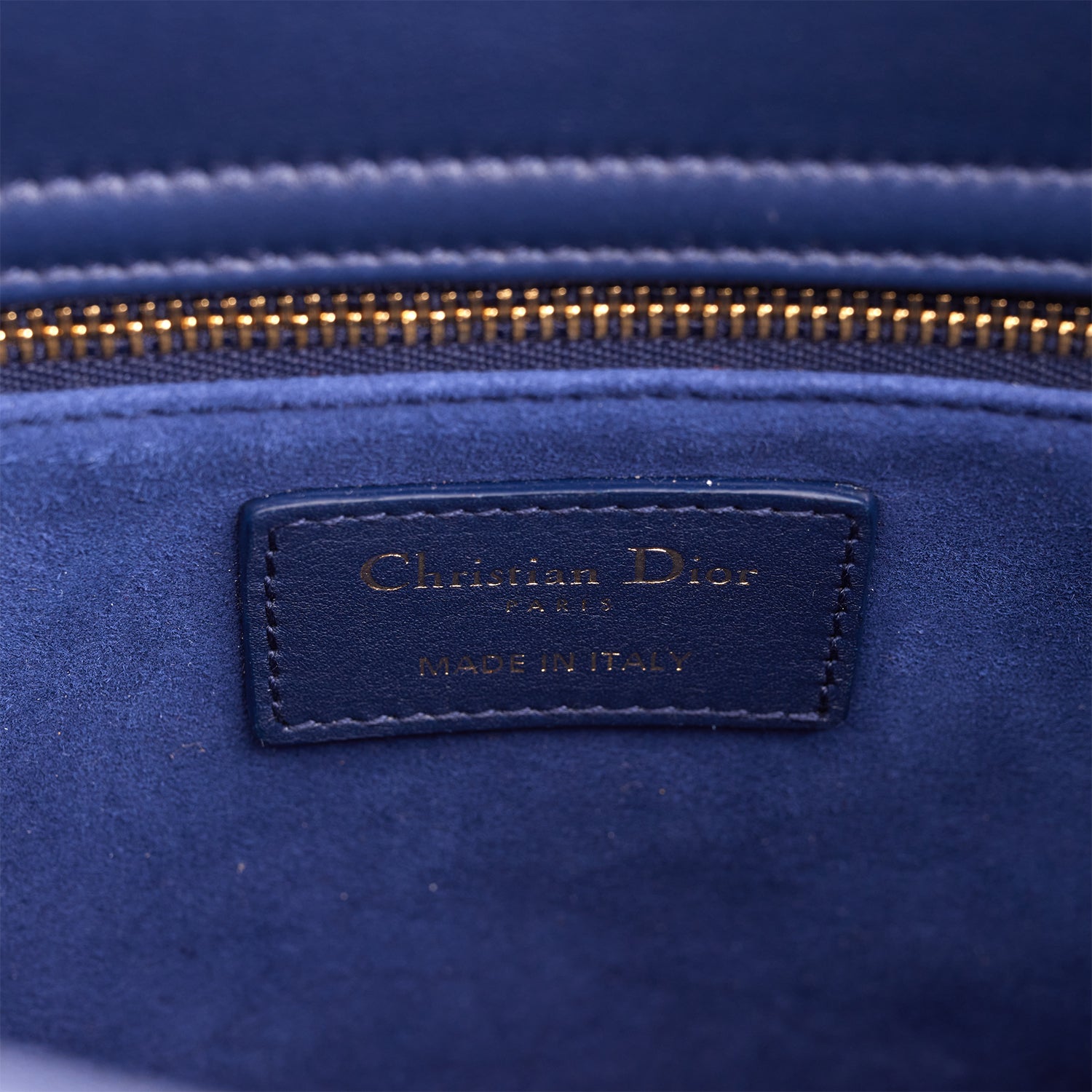 Christian Dior MeDior Tote Navy Beaded Leather Gold Hardware