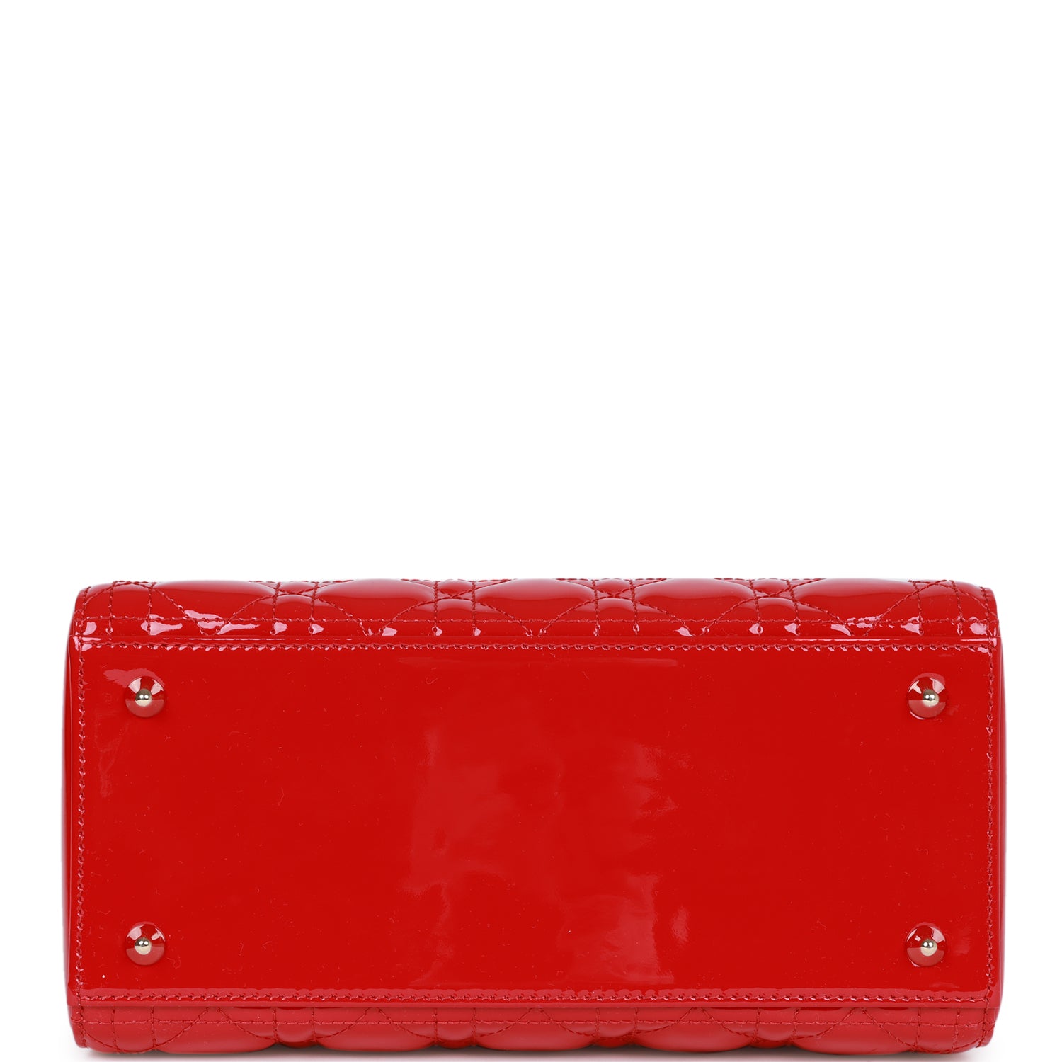 Christian Dior MeDior Tote Red Patent Gold Hardware