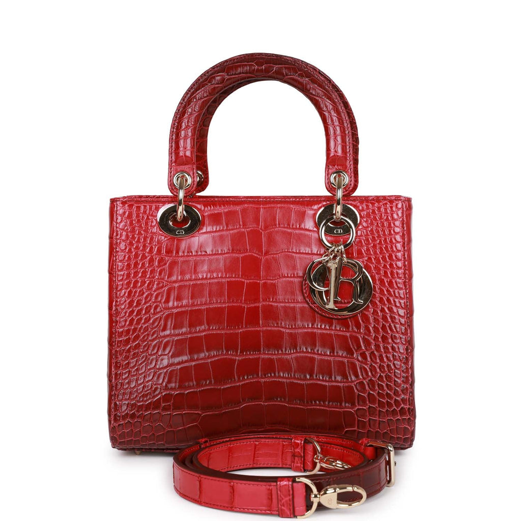 Christian Dior MeDior GraDiored Matte Alligator Light Gold Hardware