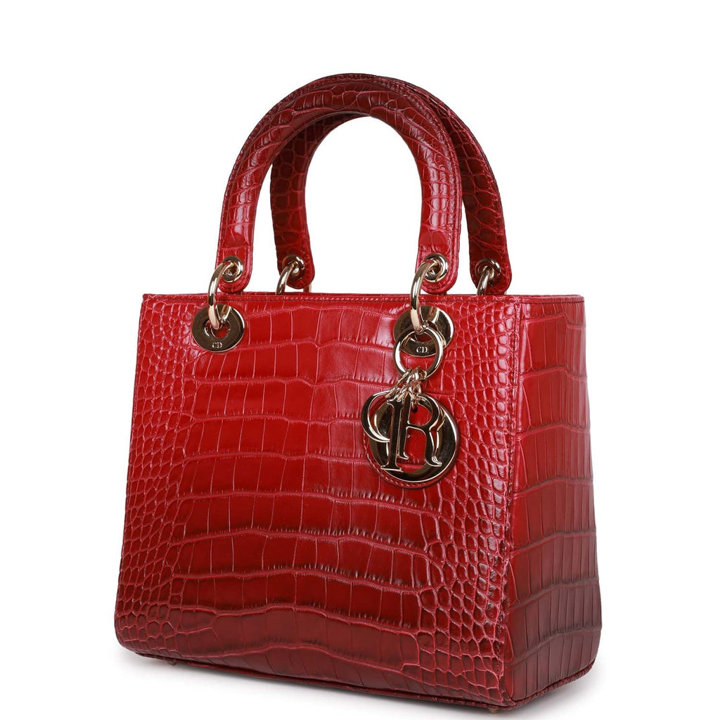 Christian Dior MeDior GraDiored Matte Alligator Light Gold Hardware