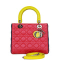 Christian Dior MeDior Tricolor Cannage Lambskin Silver Hardware