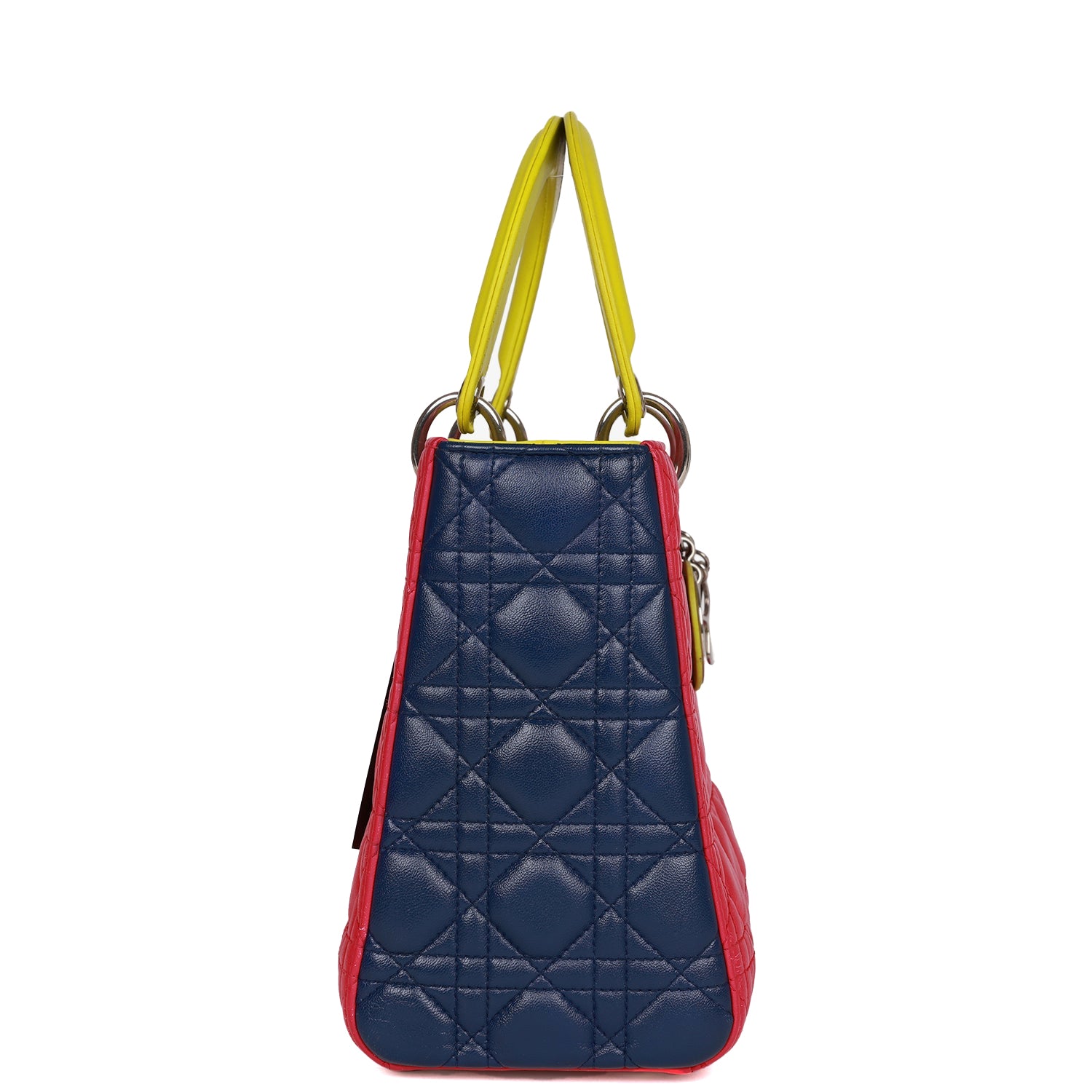 Christian Dior MeDior Tricolor Cannage Lambskin Silver Hardware
