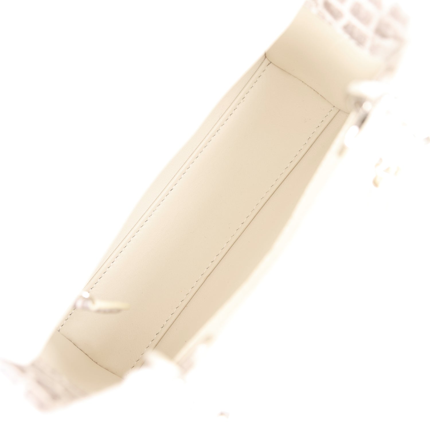 Christian Dior Small Lady Dior Tote White Himalaya CrocoDior Hardware