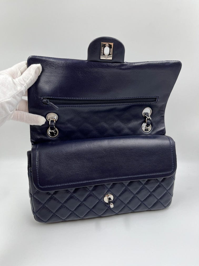 Blue Chanel Classic Double Flap Bag