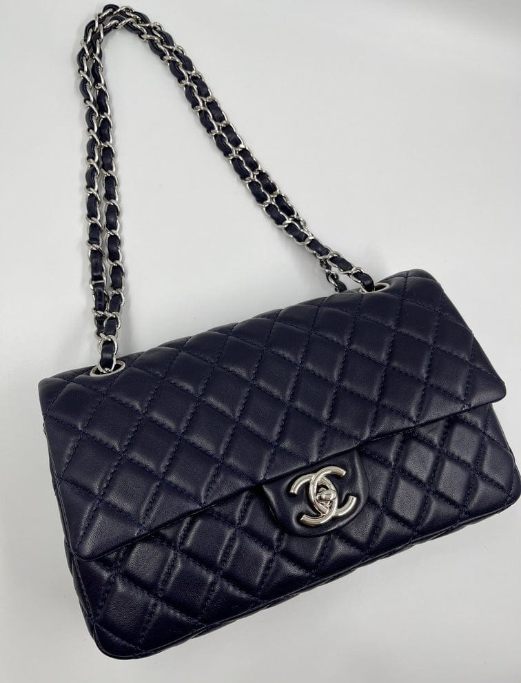 Blue Chanel Classic Double Flap Bag