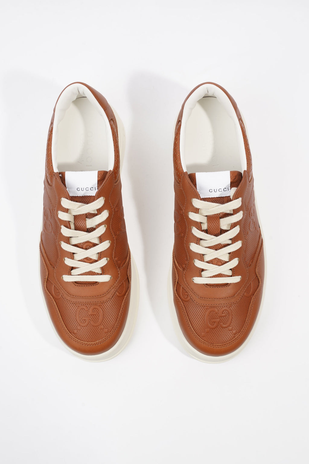 Gucci Chunky B Sneaker Tan Leather EU 42 UK 8