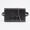 Christian Dior 30 Montaigne Two Way Pouch Black