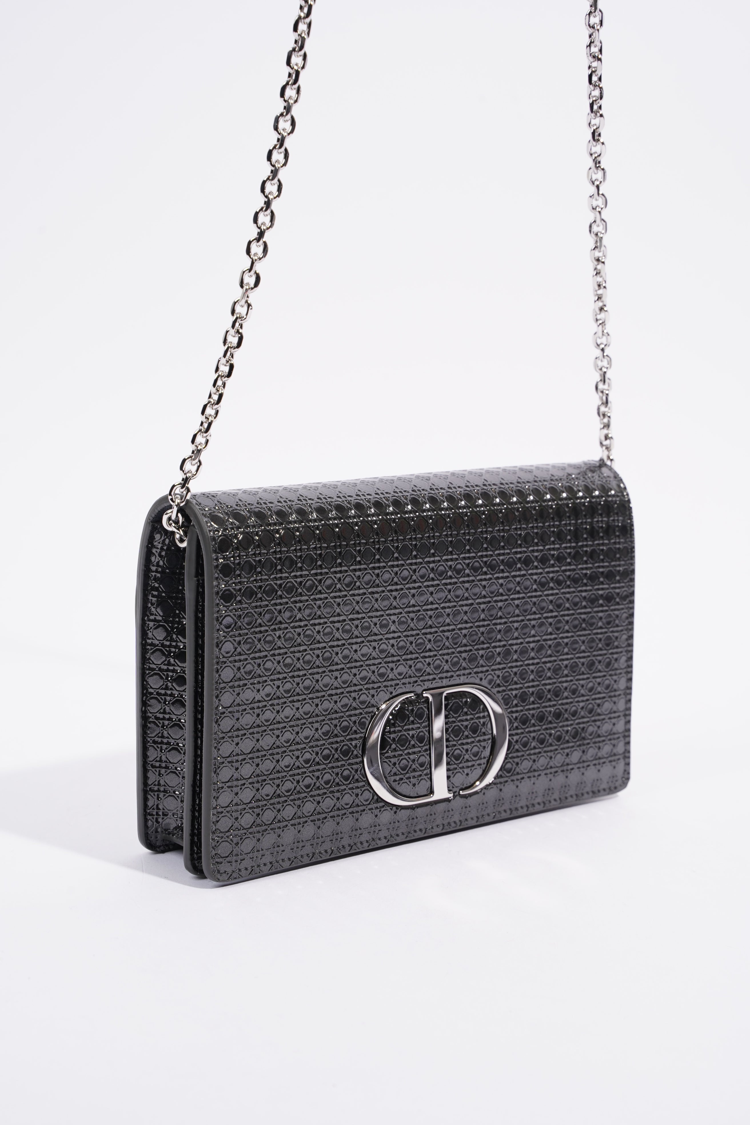 Christian Dior 30 Montaigne Two Way Pouch Black