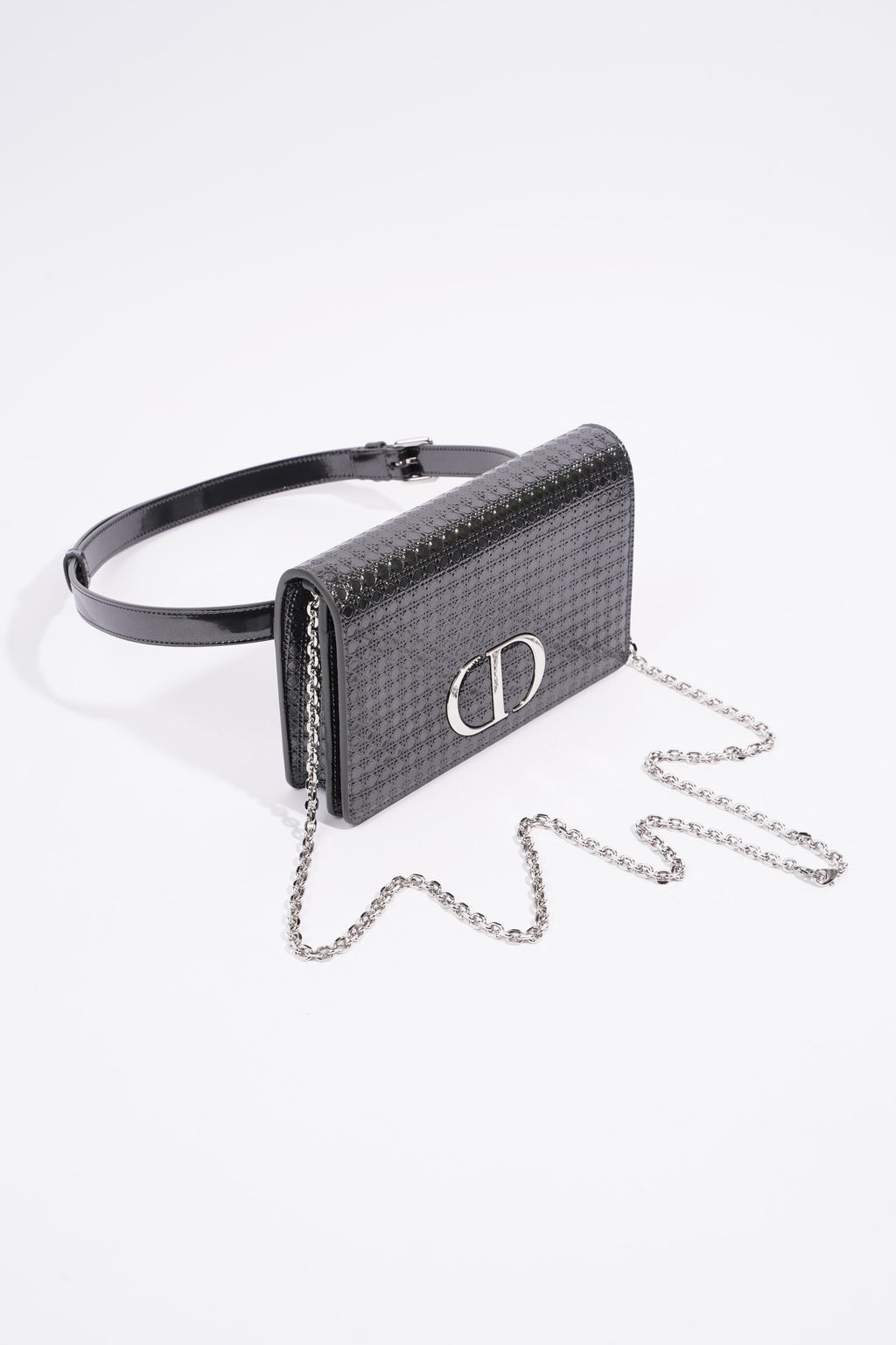 Christian Dior 30 Montaigne Two Way Pouch Black