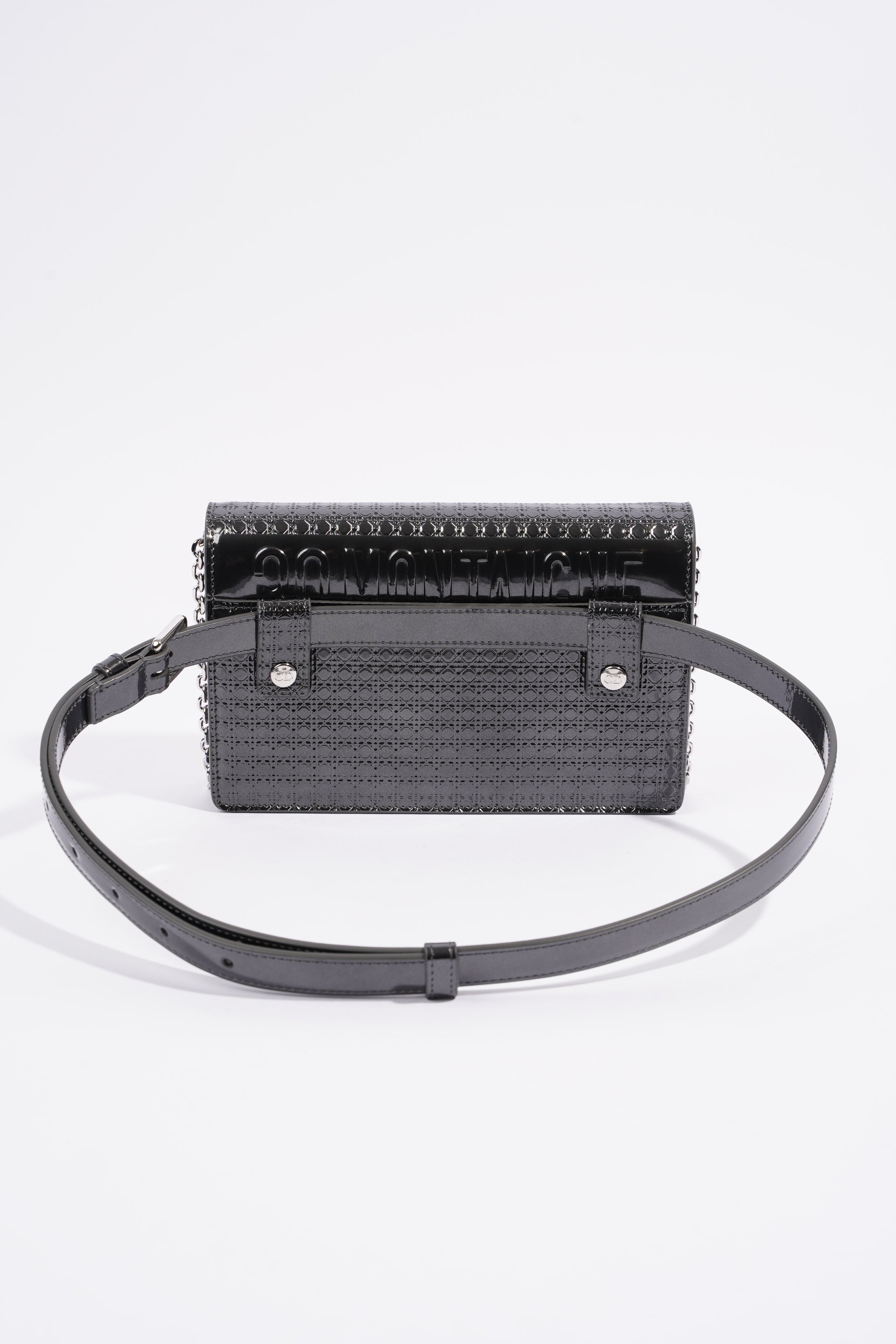 Christian Dior 30 Montaigne Two Way Pouch Black