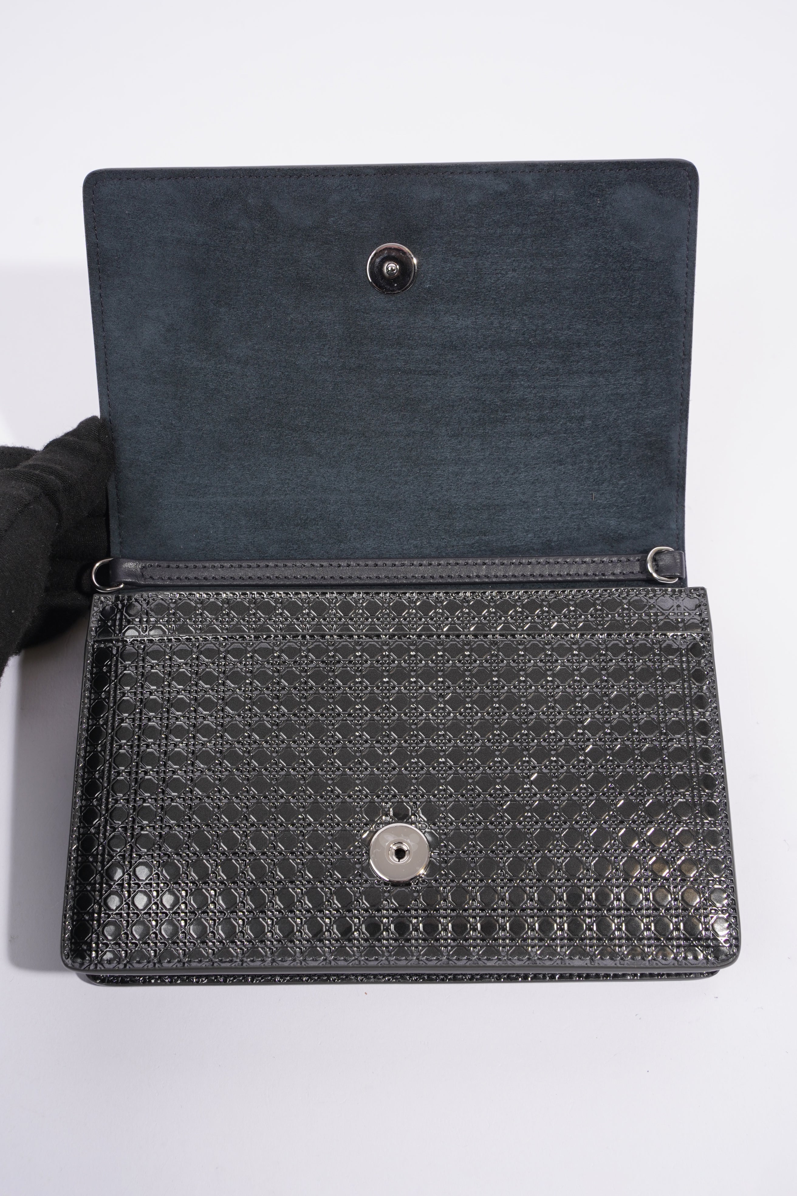 Christian Dior 30 Montaigne Two Way Pouch Black