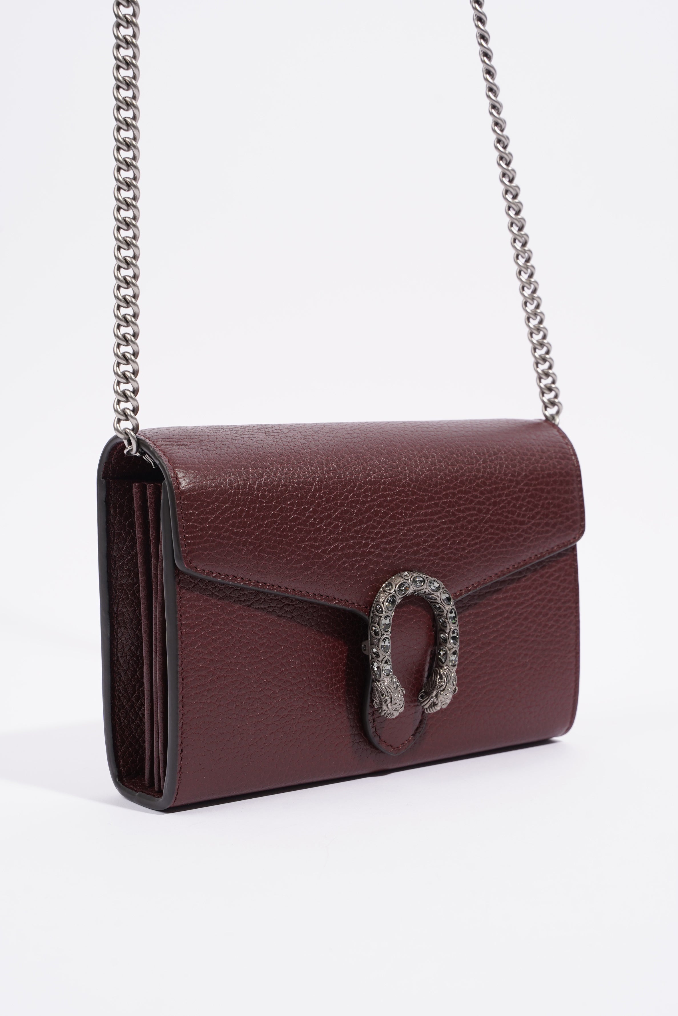 Gucci Dionysus Mini Chain Burgundy Leather