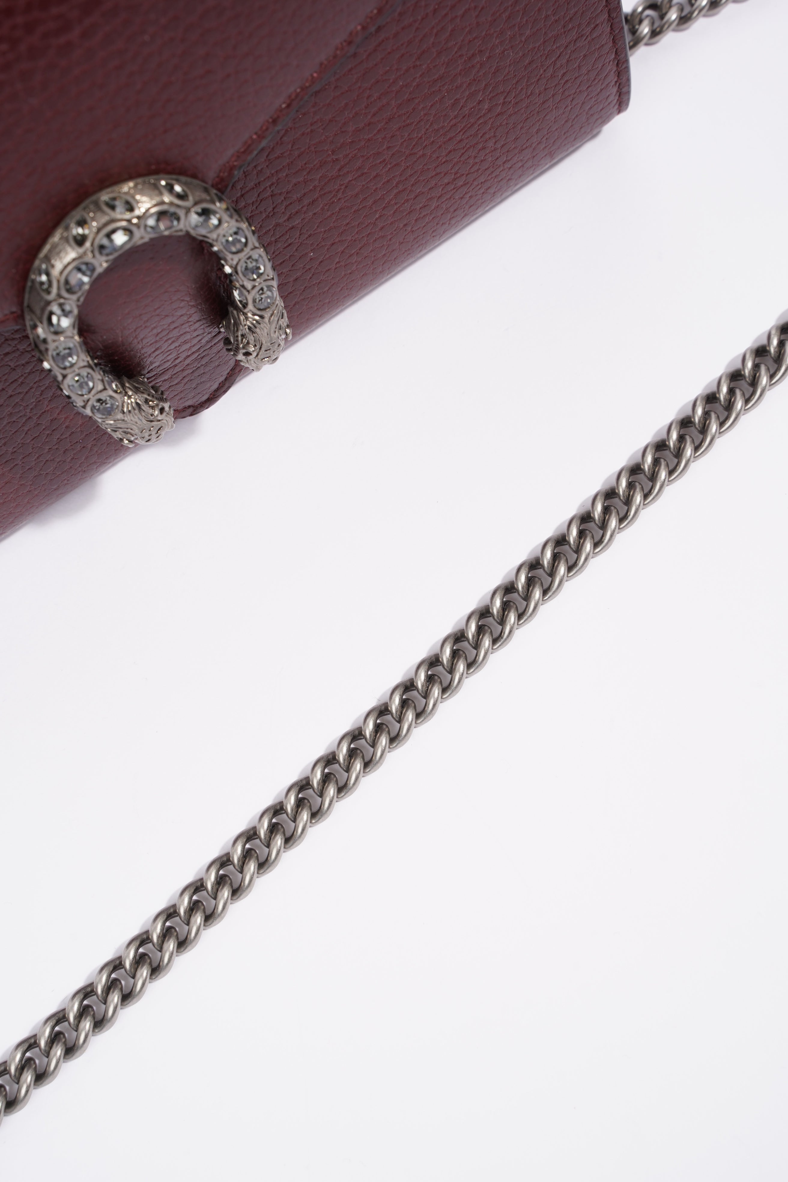 Gucci Dionysus Mini Chain Burgundy Leather
