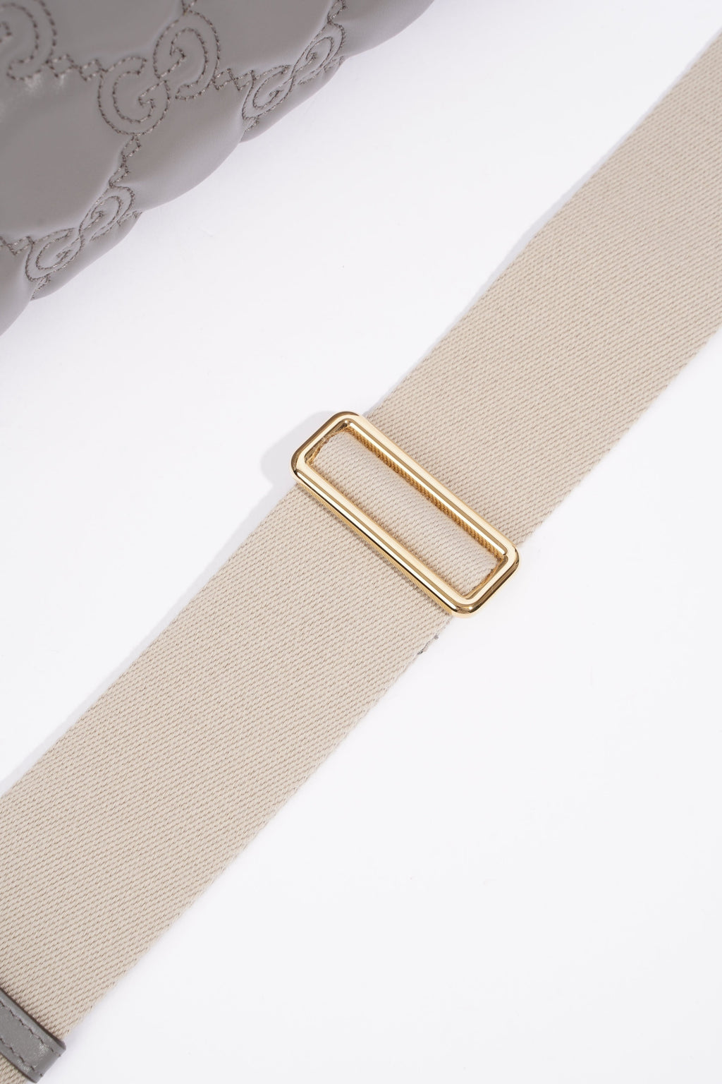 Gucci GG Matelasse Grey Matelasse Leather Small