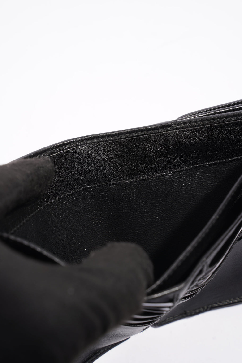 Gucci Babouska Compact Wallet Black Leather