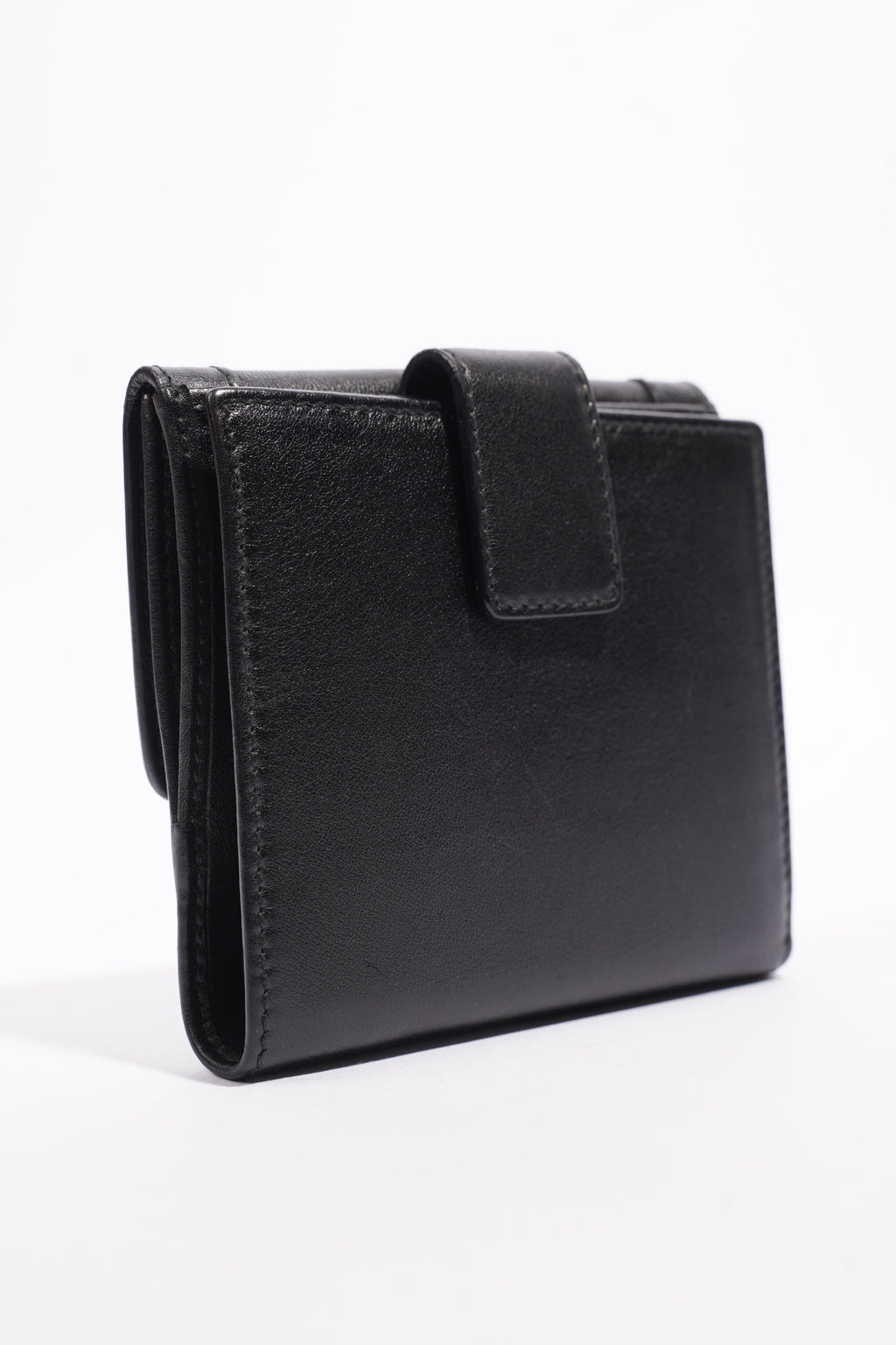 Gucci Babouska Compact Wallet Black Leather