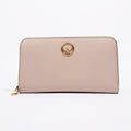 Fendi Zip Around Wallet Pale Pink Leather