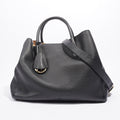 Christian Dior Open Bar Tote Black Leather One SIze