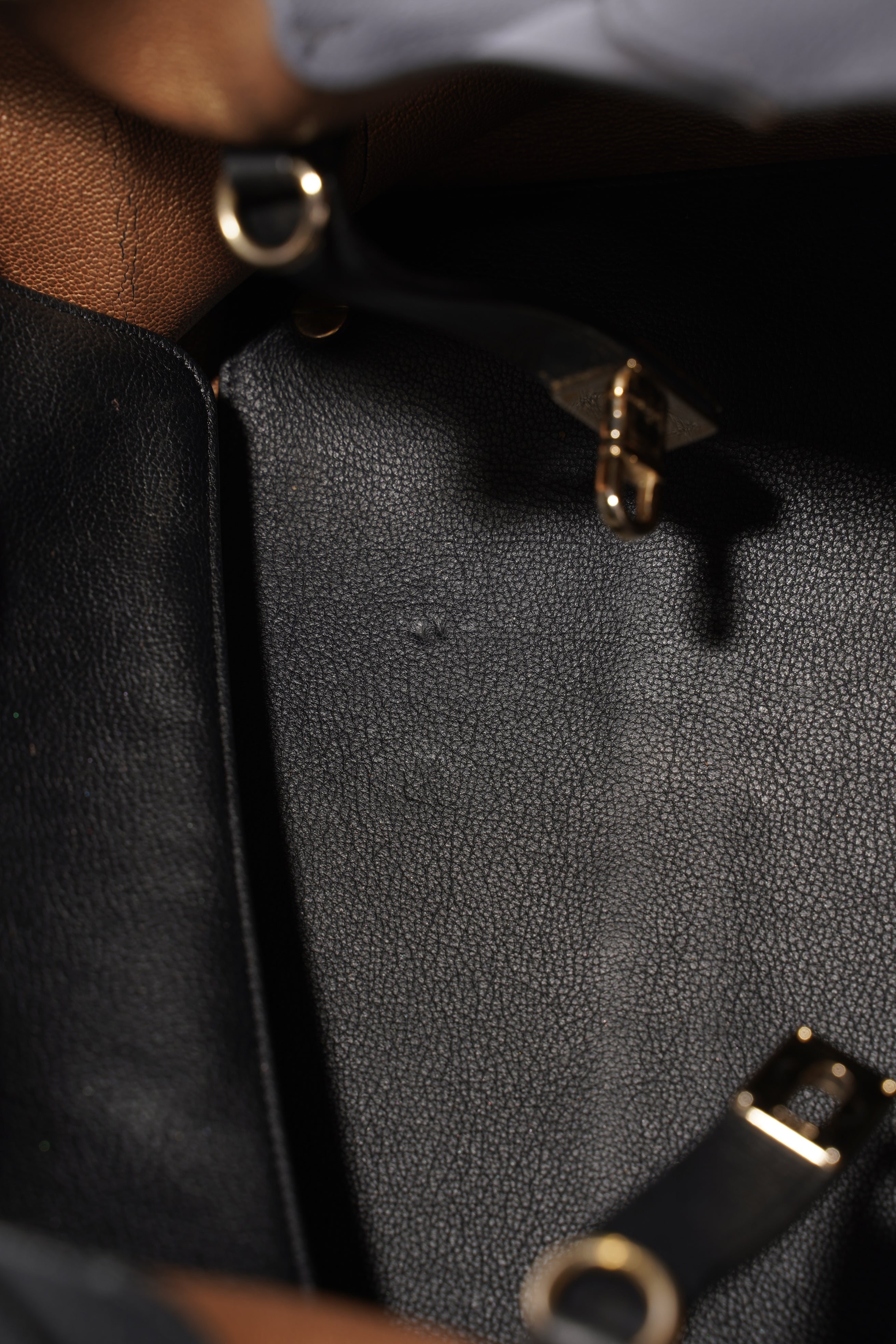 Christian Dior Open Bar Tote Black Leather One SIze