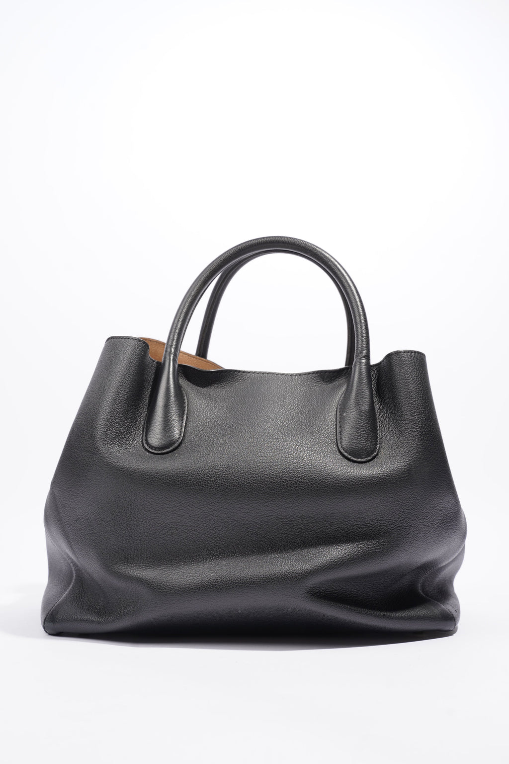 Christian Dior Open Bar Tote Black Leather One SIze