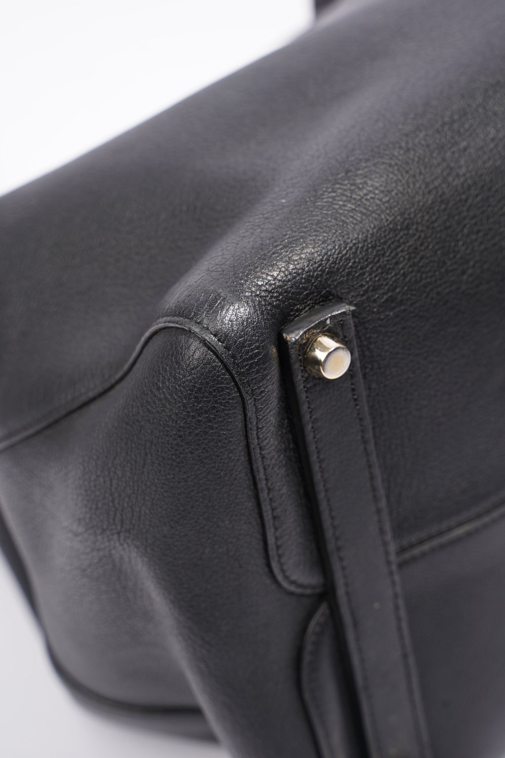 Christian Dior Open Bar Tote Black Leather One SIze