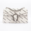 Gucci Gucci X Balenciaga The Hacker Project Dionysus White / Black Balenciaga Logo Calfskin Leather Small