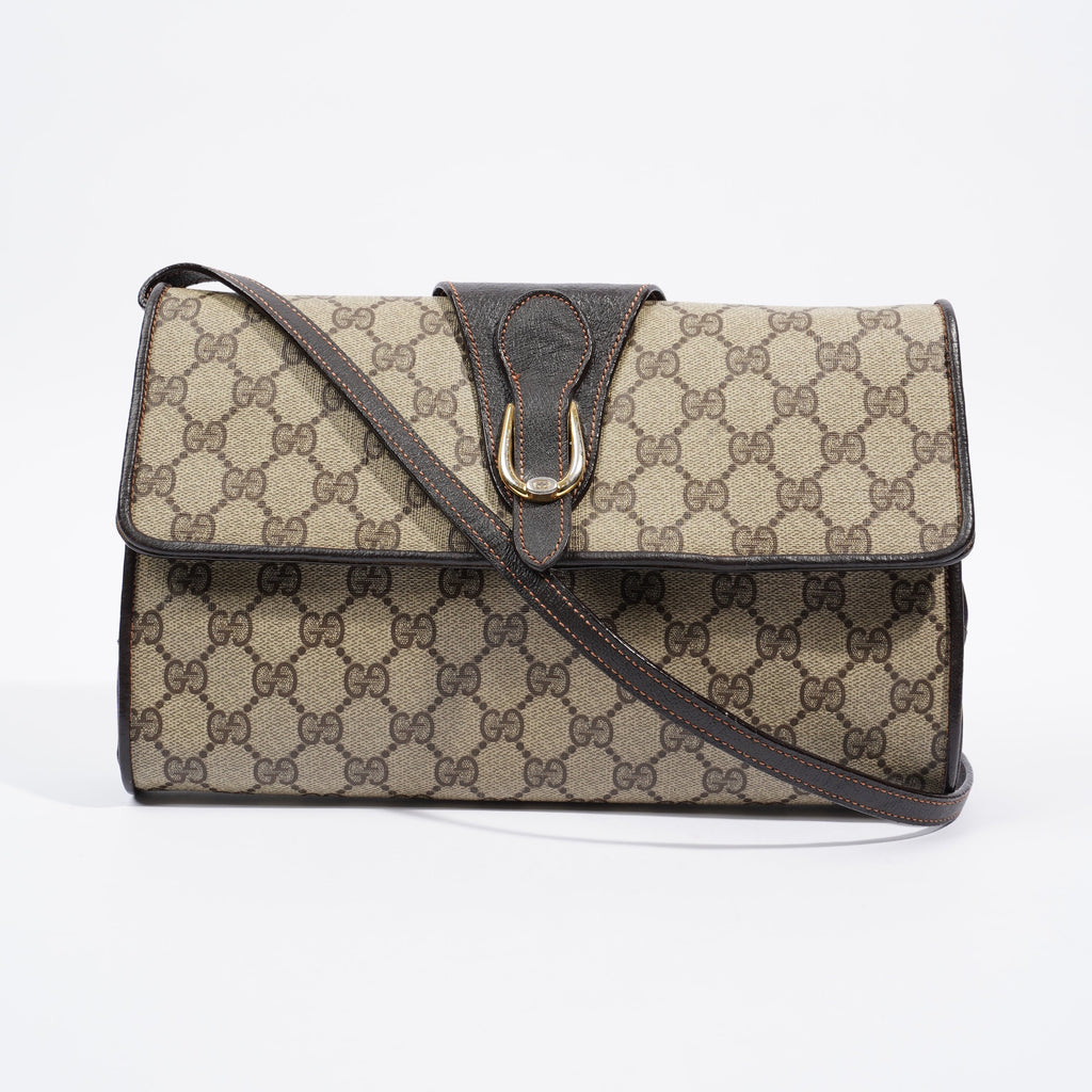 Gucci Clutch Shoulder Bag Supreme Canvas