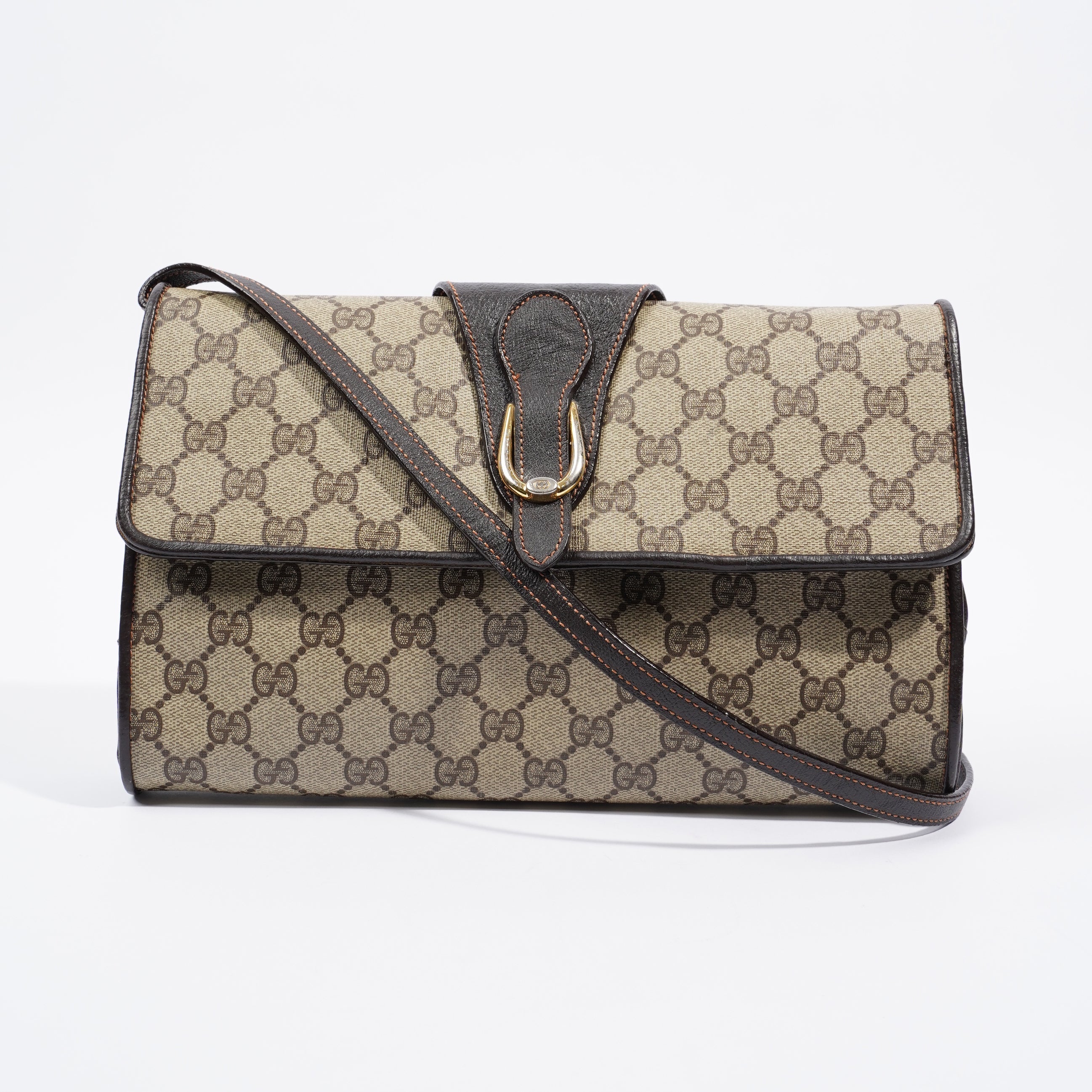 Gucci Clutch Shoulder Bag Supreme Canvas