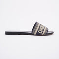 Christian Dior Dway Slide Navy / Beige Fabric EU 36 UK 3