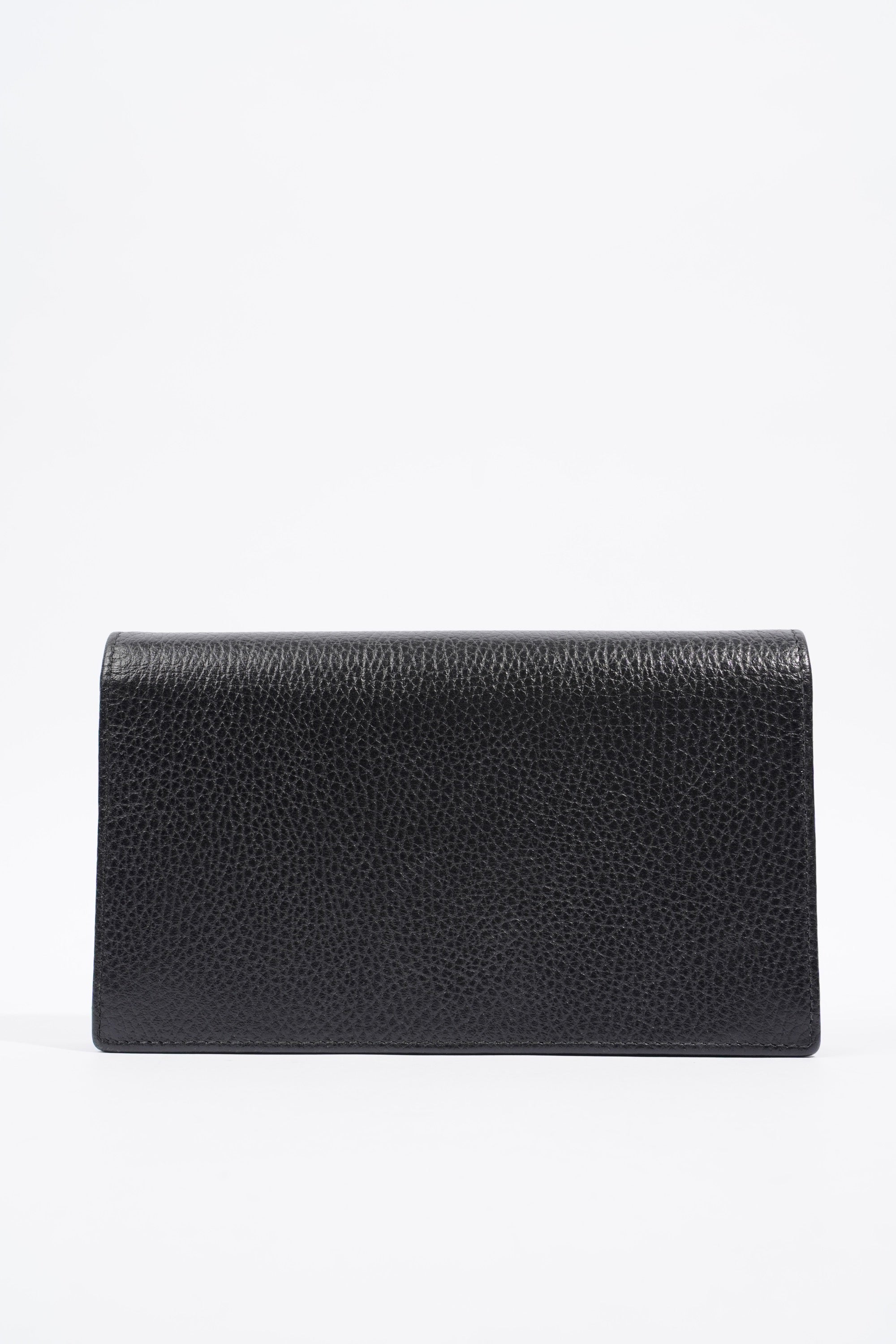 Gucci Swing Leather strap Wallet Black Leather