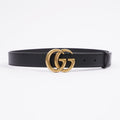 Gucci Marmont Belt Black Leather 75cm 30"