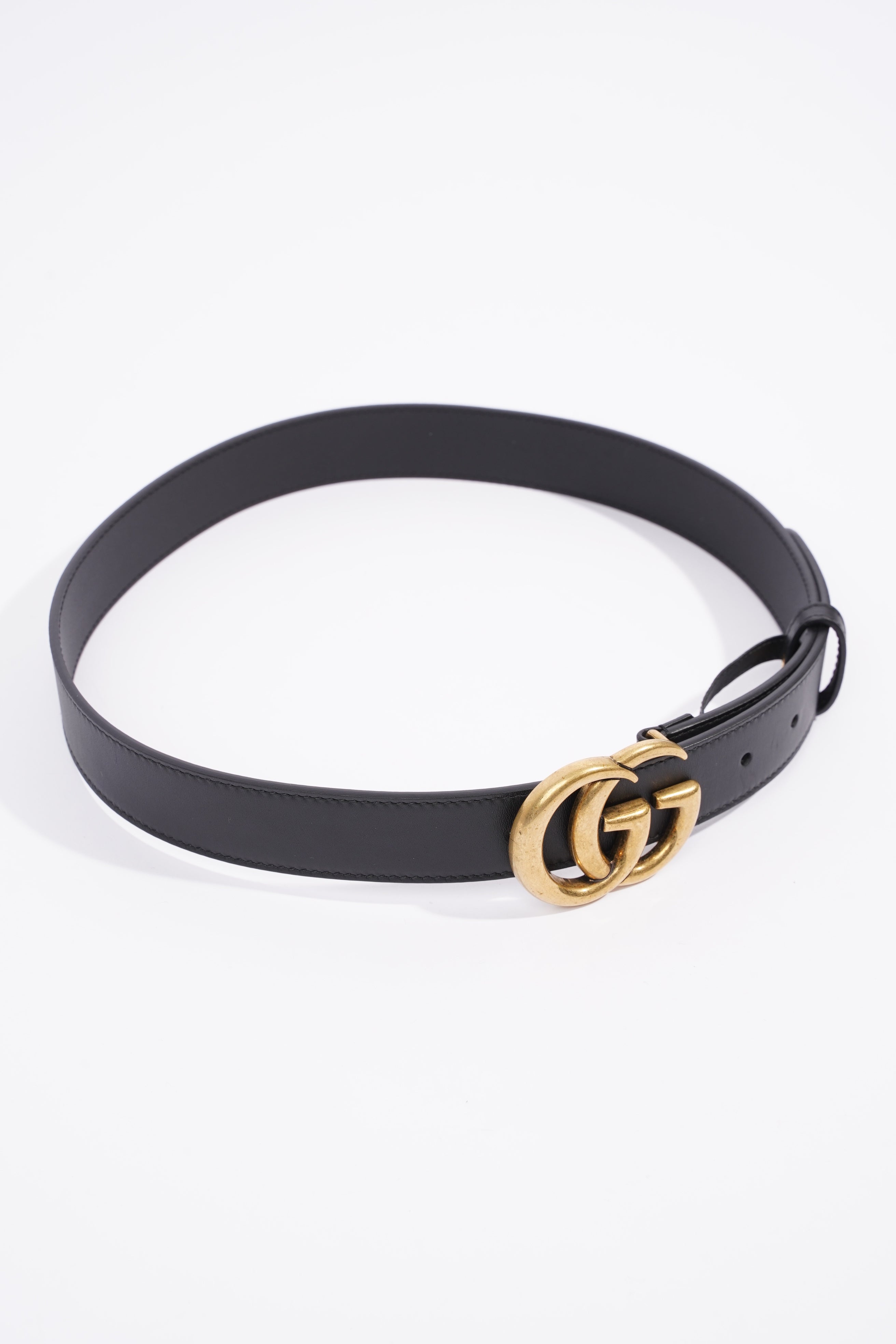Gucci Marmont Belt Black Leather 75cm 30"