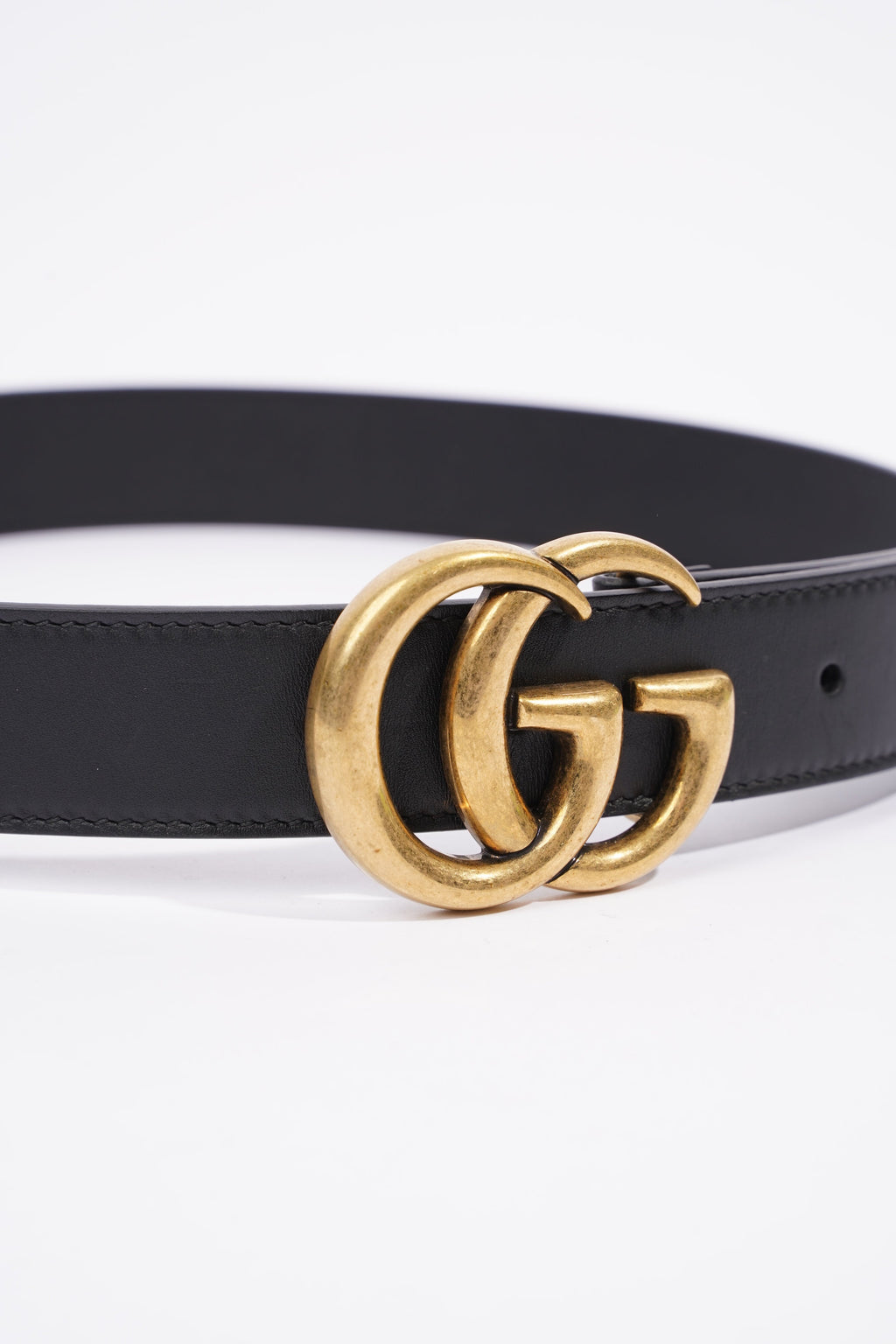 Gucci Marmont Belt Black Leather 75cm 30"