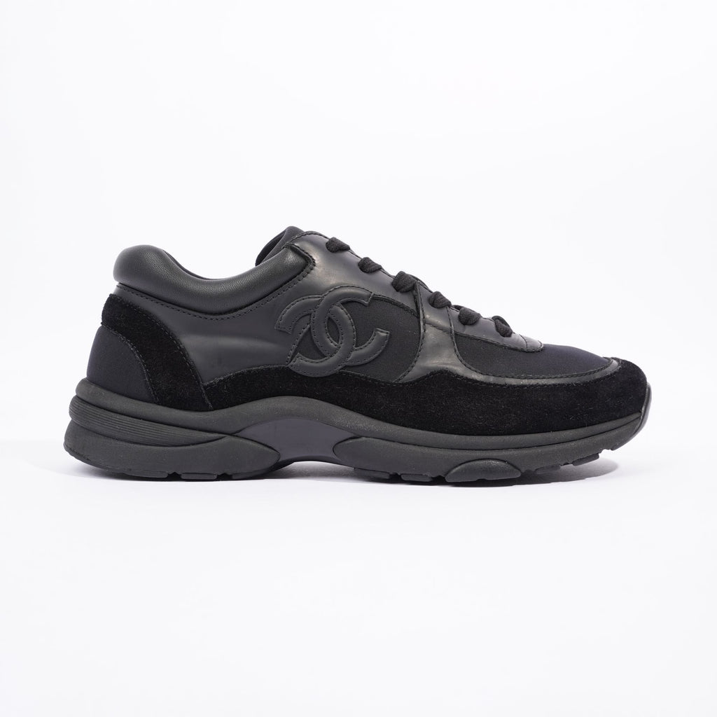 Chanel Womens Runner Black Suede EU 39.5 / UK 6.5