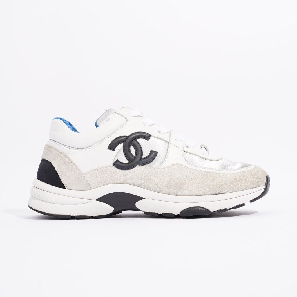 Chanel Womens CC Logo White / Black / Blue EU 36.5 / UK 3.5