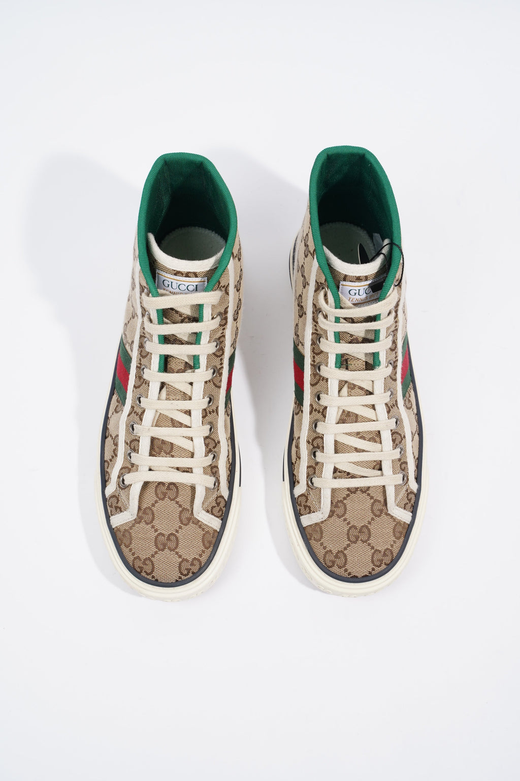 Gucci Tennis 1997 High Top Sneaker Supreme / Red / Green EU 38 / UK 5
