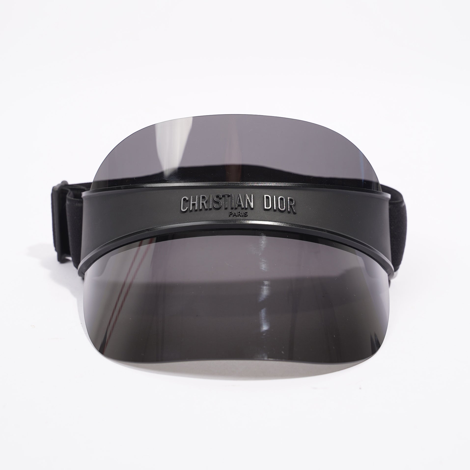 Christian Dior Womens Visor DiorClub V1U Black Acetate / Rubber