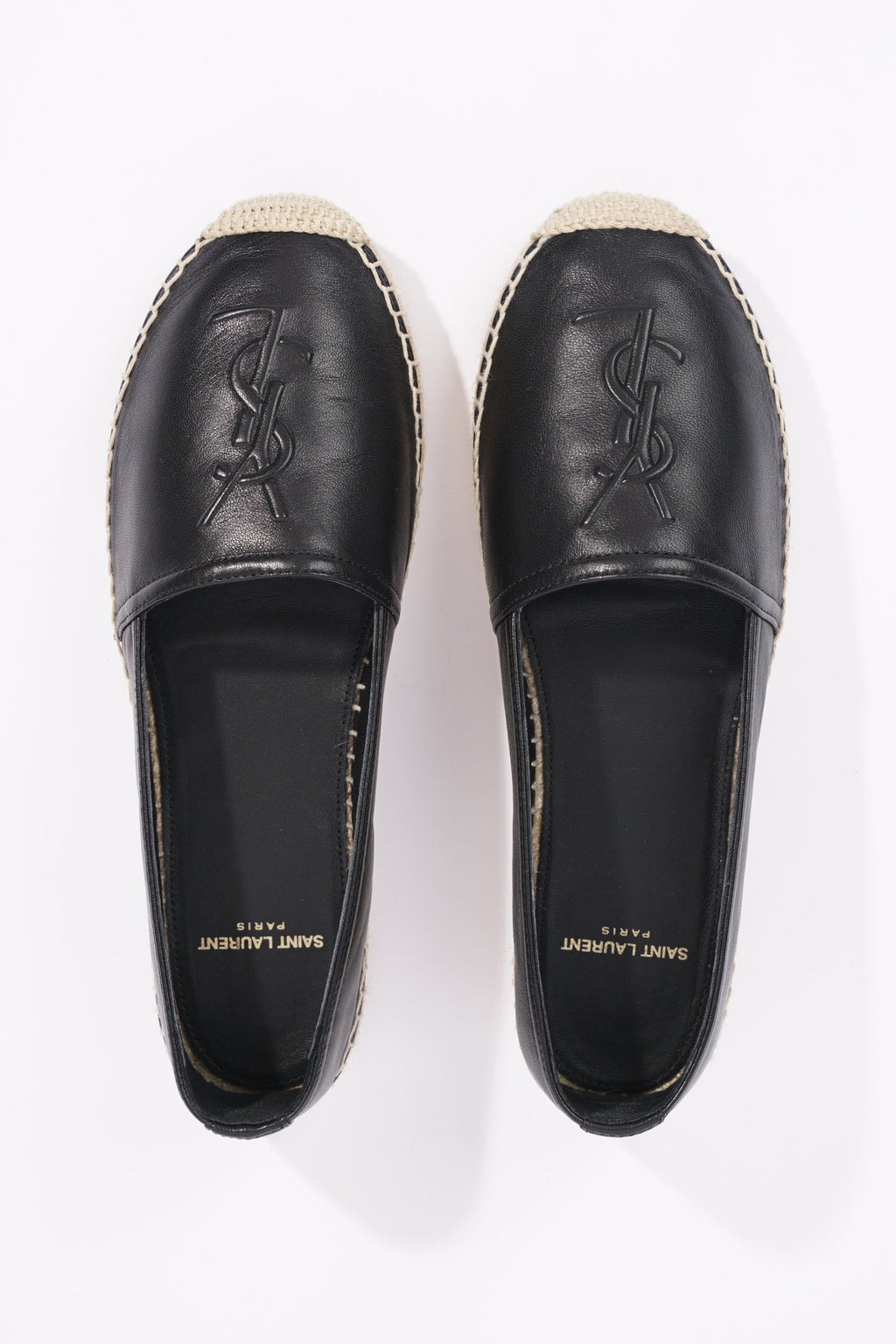 Saint Laurent Womens Espadrilles Black EU 36 / UK 3