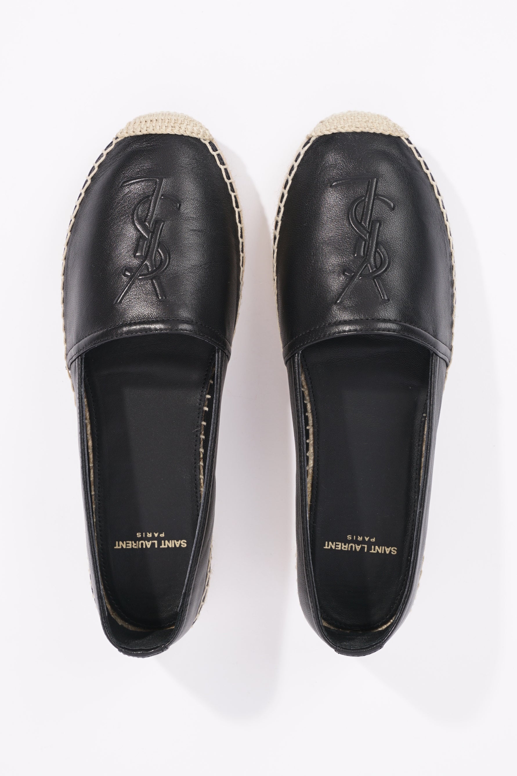 Saint Laurent Womens Espadrilles Black EU 36 / UK 3
