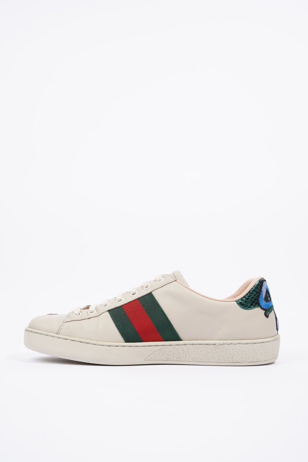 Gucci Mens Ace Floral Off White / Multi EU 40.5 / UK 6.5